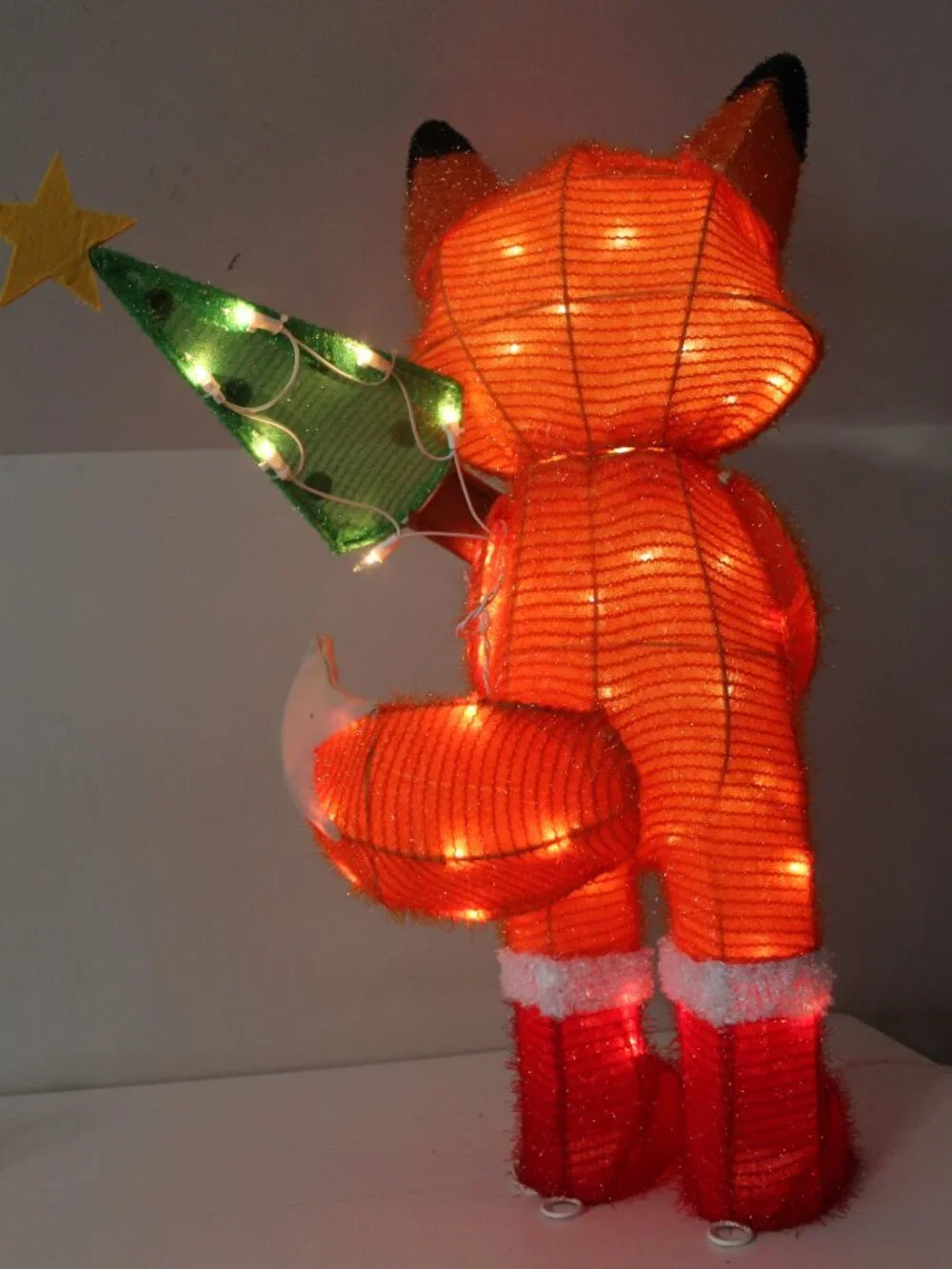 Lighted Tinsel Fox with Tree Wondershop at Target 2024 28
